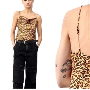 Zara animal print tank